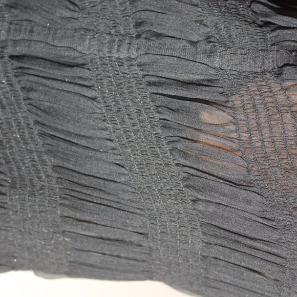 Dolce & Gabbana Black Nylon Evening Dress Sz 42 - Picture 8 of 11